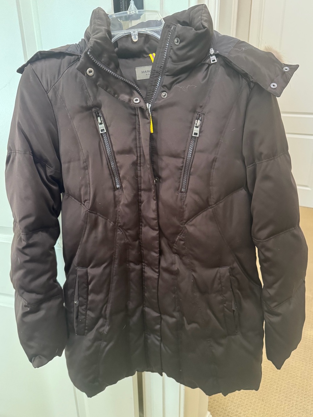 Women’s Quilted Winter Coat - Brown Size Medium